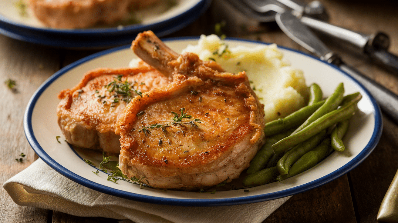 Crispy Oven Fried Pork Chops Recipe