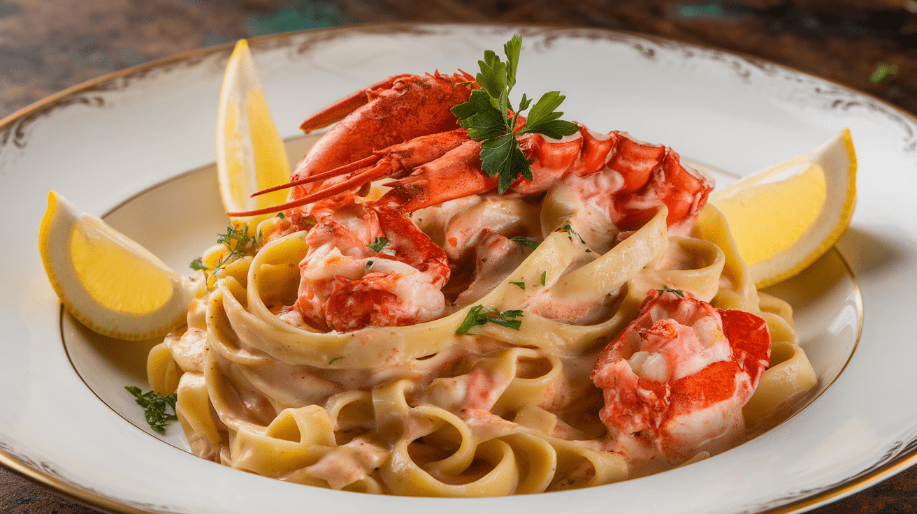 Decadent Creamy Lobster Pasta