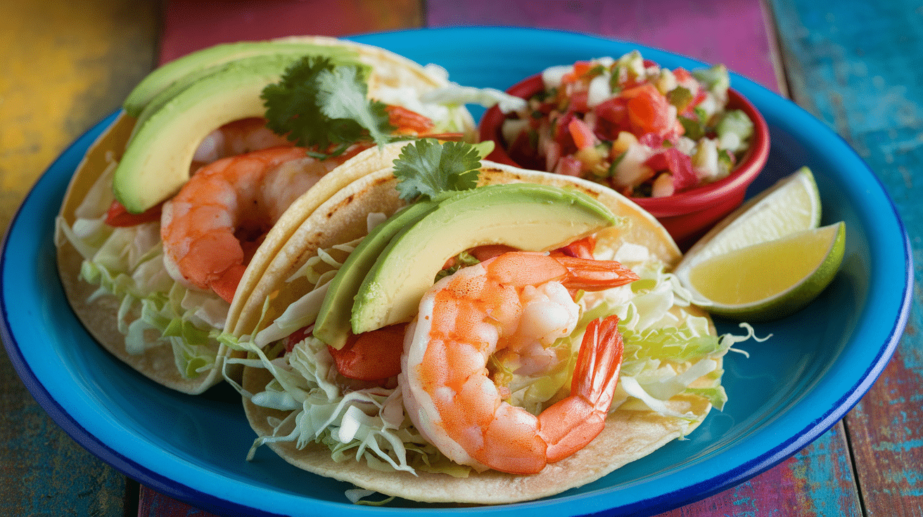 Spicy Shrimp Tacos with Fresh Salsa