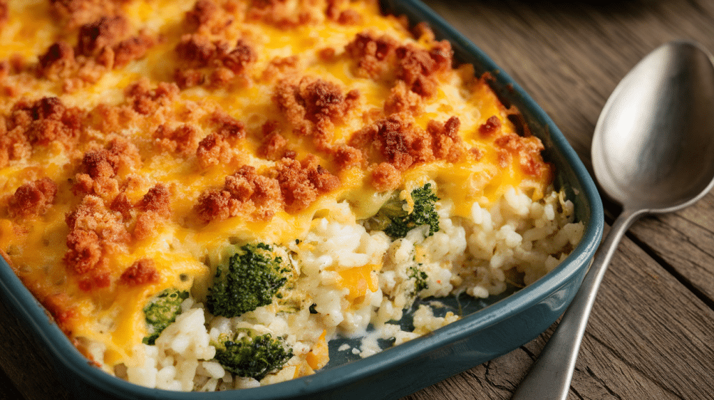 Cheesy Broccoli Rice Casserole Recipe