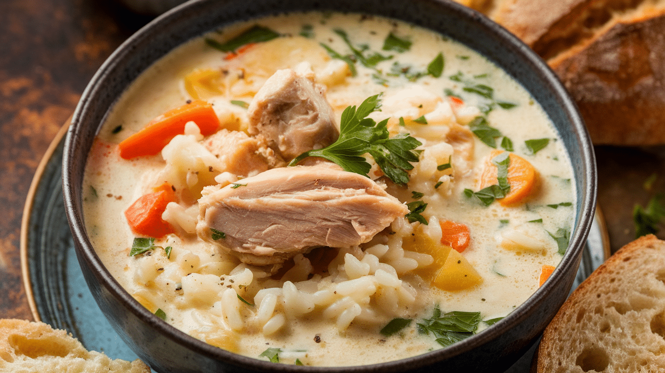 Creamy Chicken and Rice Soup Recipe