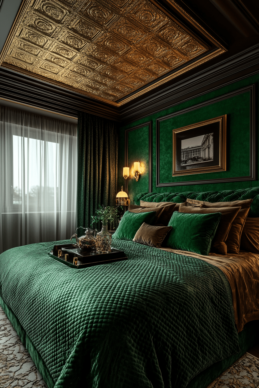 20 Emerald Green Art Deco Bedroom Ideas to Transform Your Bedroom into a Glamorous Haven