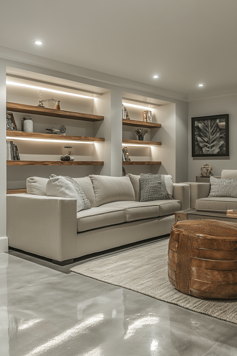 20 Basement Living Room Ideas for a Modern and Functional Entertainment Area