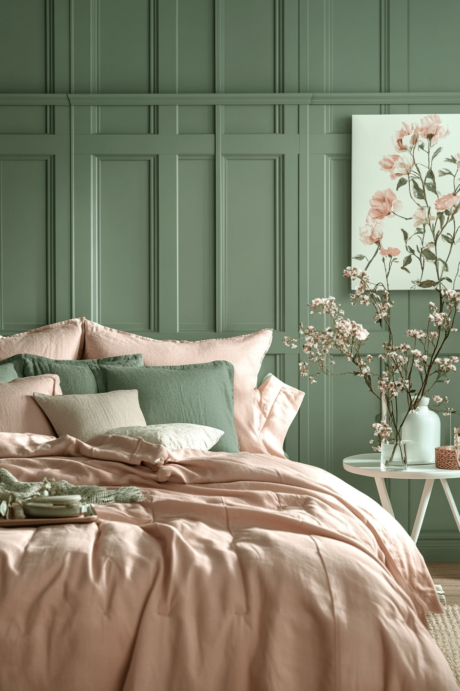 20 Green and Pink Bedroom Ideas for a Bold and Beautiful Design