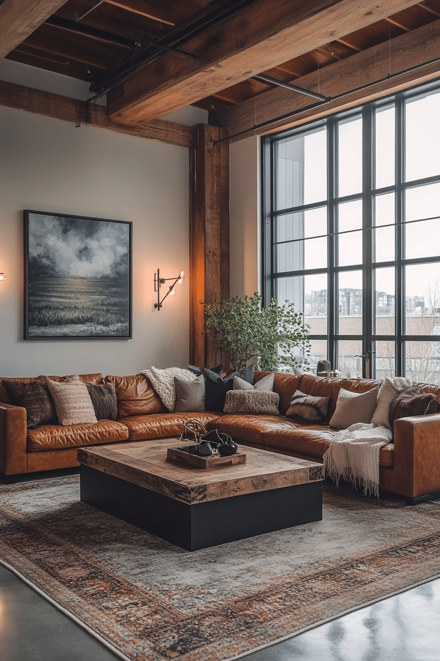 19 Industrial Farmhouse Living Room Ideas With Creative Decor Tips