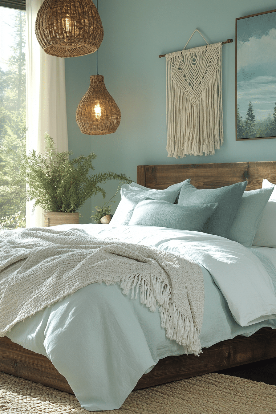 19 Light Blue Boho Bedroom Ideas for a Fresh and Inviting Aesthetic