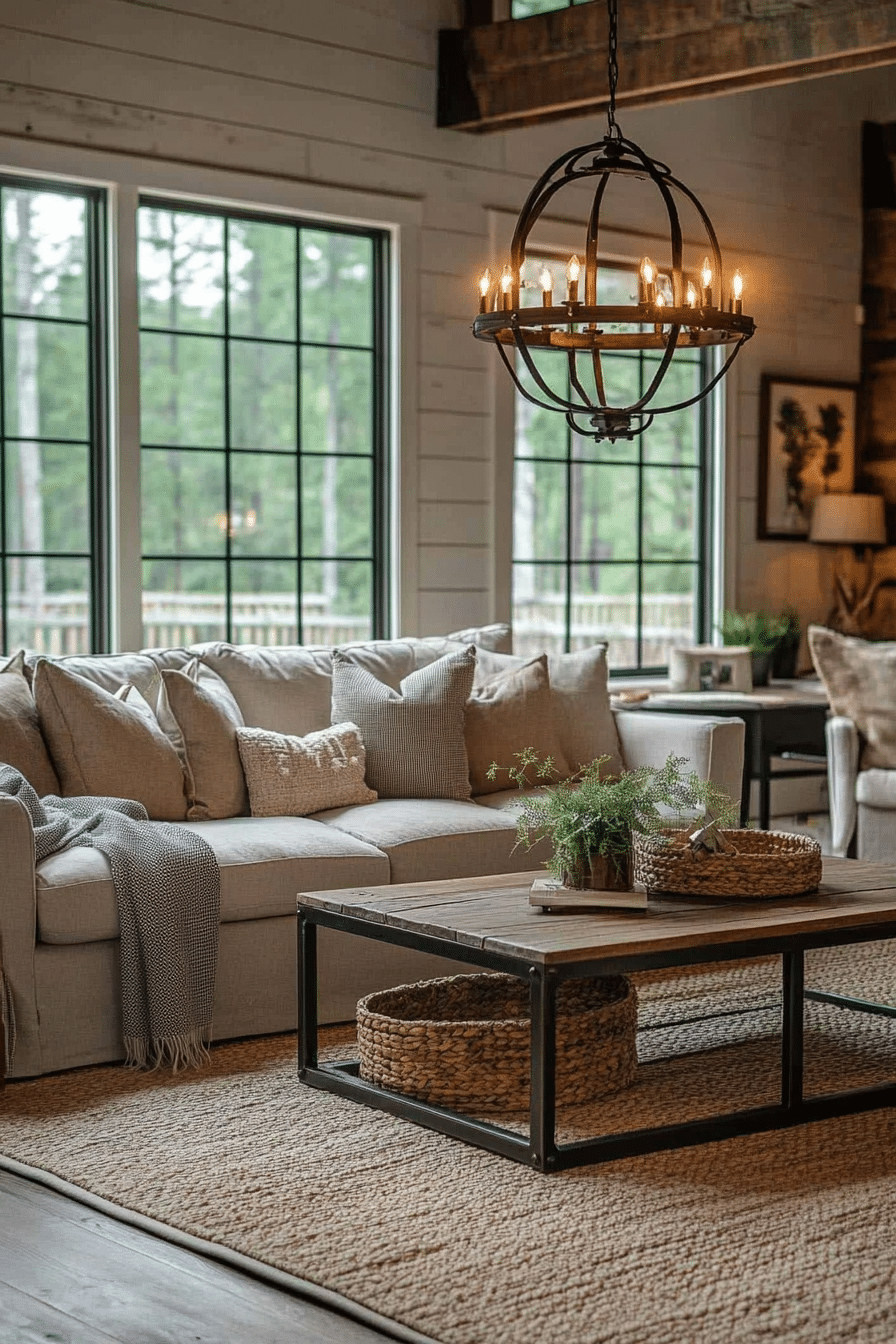 19 Industrial Farmhouse Living Room Ideas With Creative Decor Tips