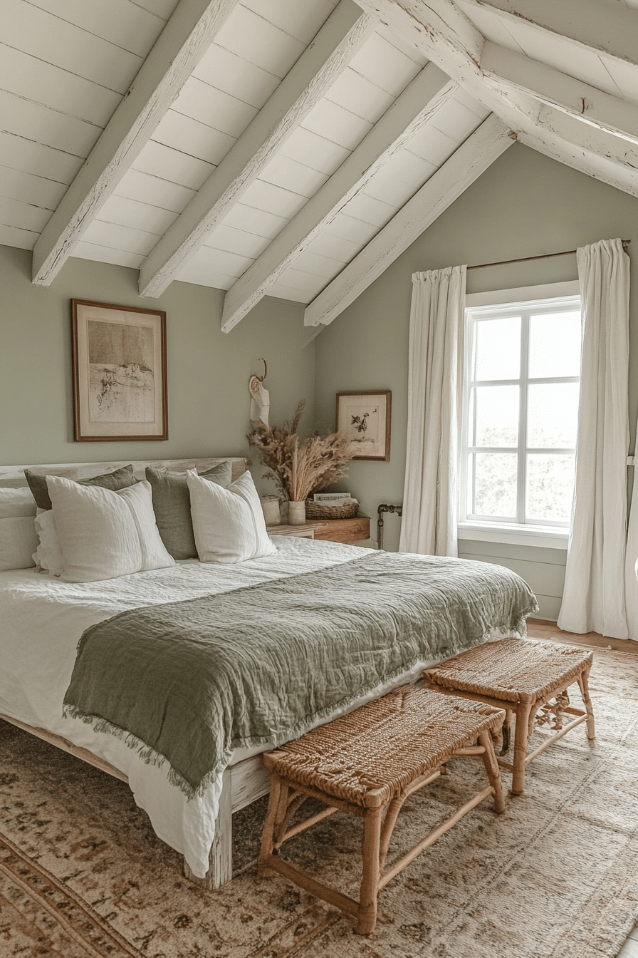 19 Sage Green Farmhouse Bedroom Ideas for a Relaxing Ambiance