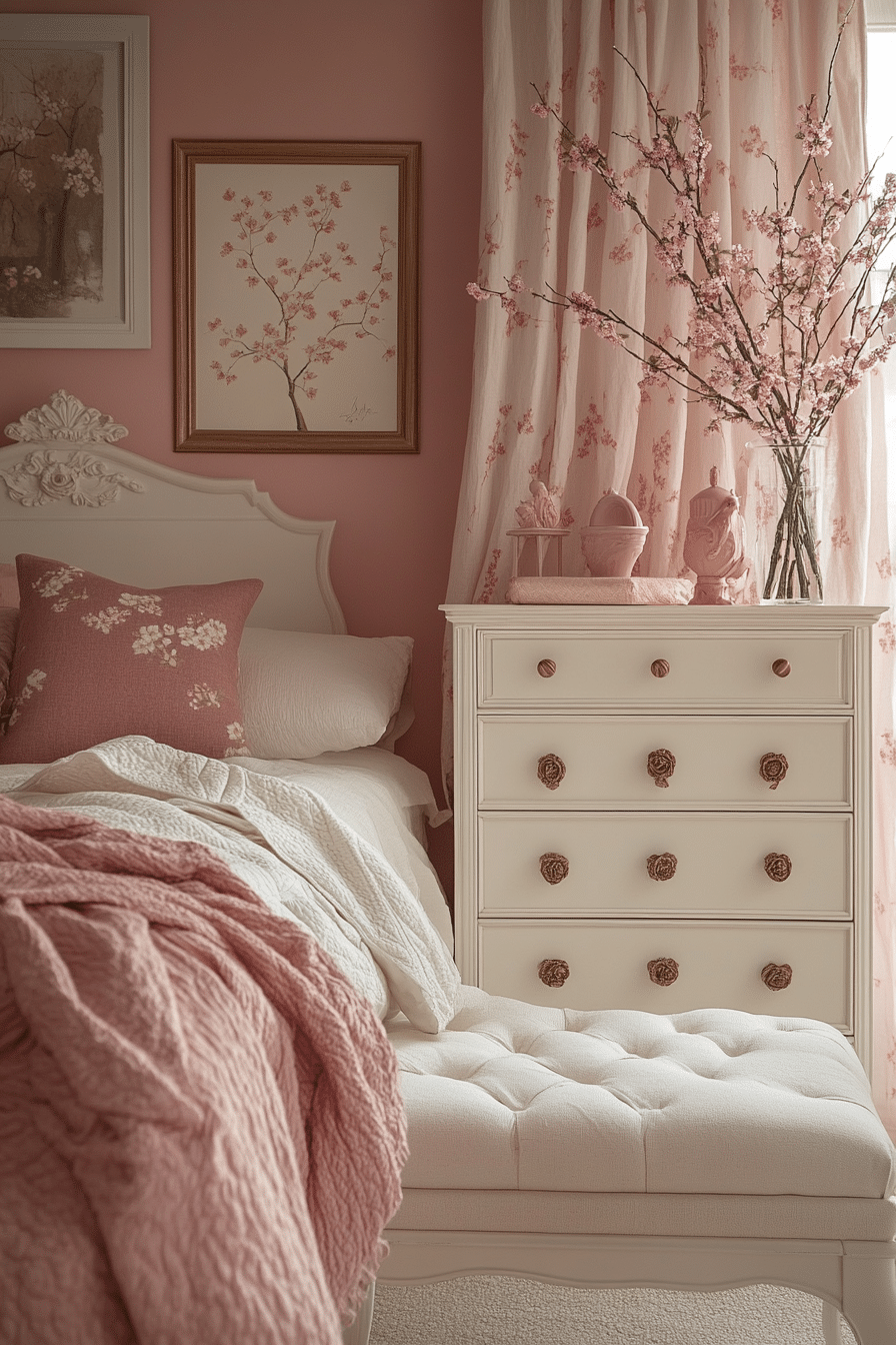 20 Pink and White Bedroom Ideas That Exude Softness and Sophistication