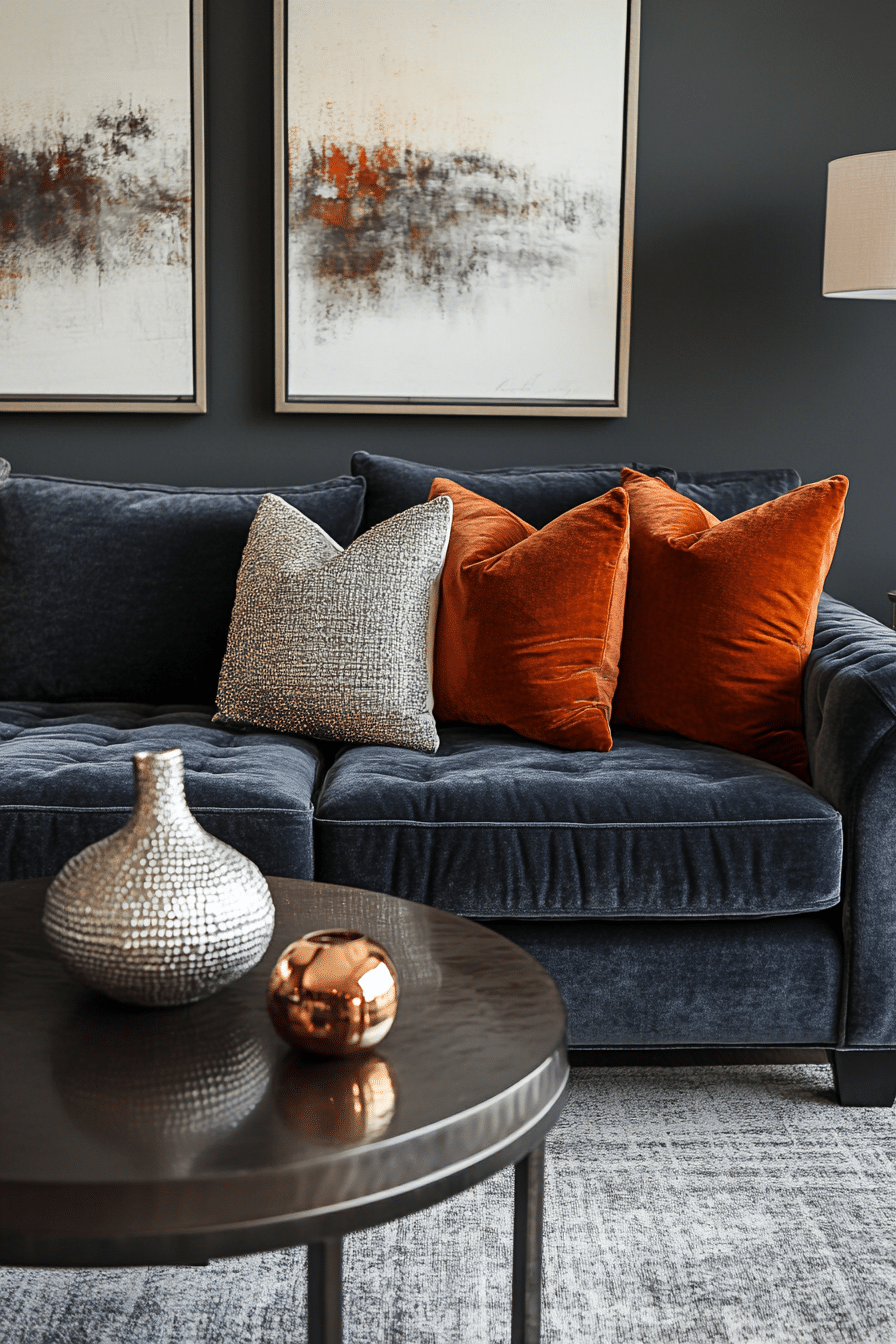 19 Dark Grey Couch Living Room Ideas to Create a Relaxing Ambiance