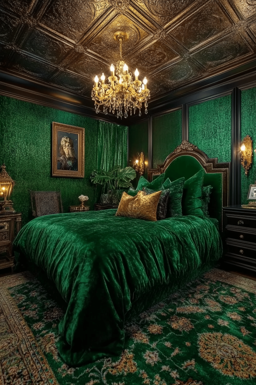 20 Emerald Green Art Deco Bedroom Ideas to Transform Your Bedroom into a Glamorous Haven