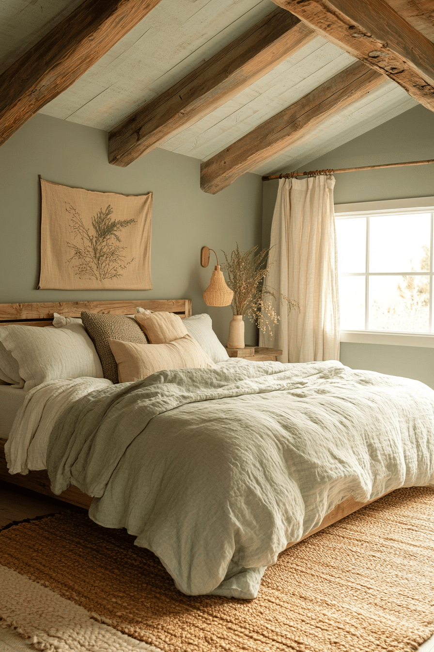 19 Sage Green Farmhouse Bedroom Ideas for a Relaxing Ambiance