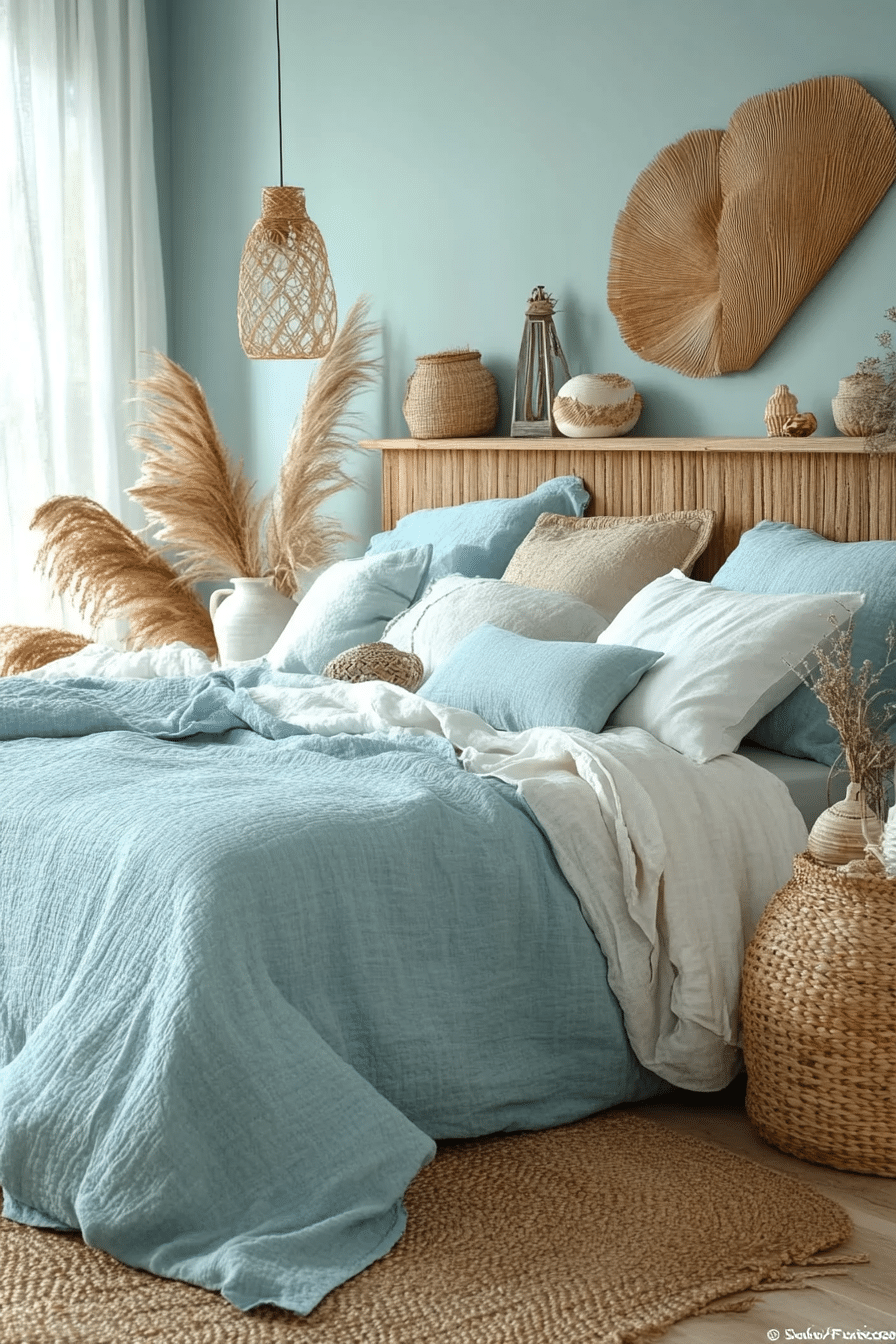 19 Light Blue Boho Bedroom Ideas for a Fresh and Inviting Aesthetic