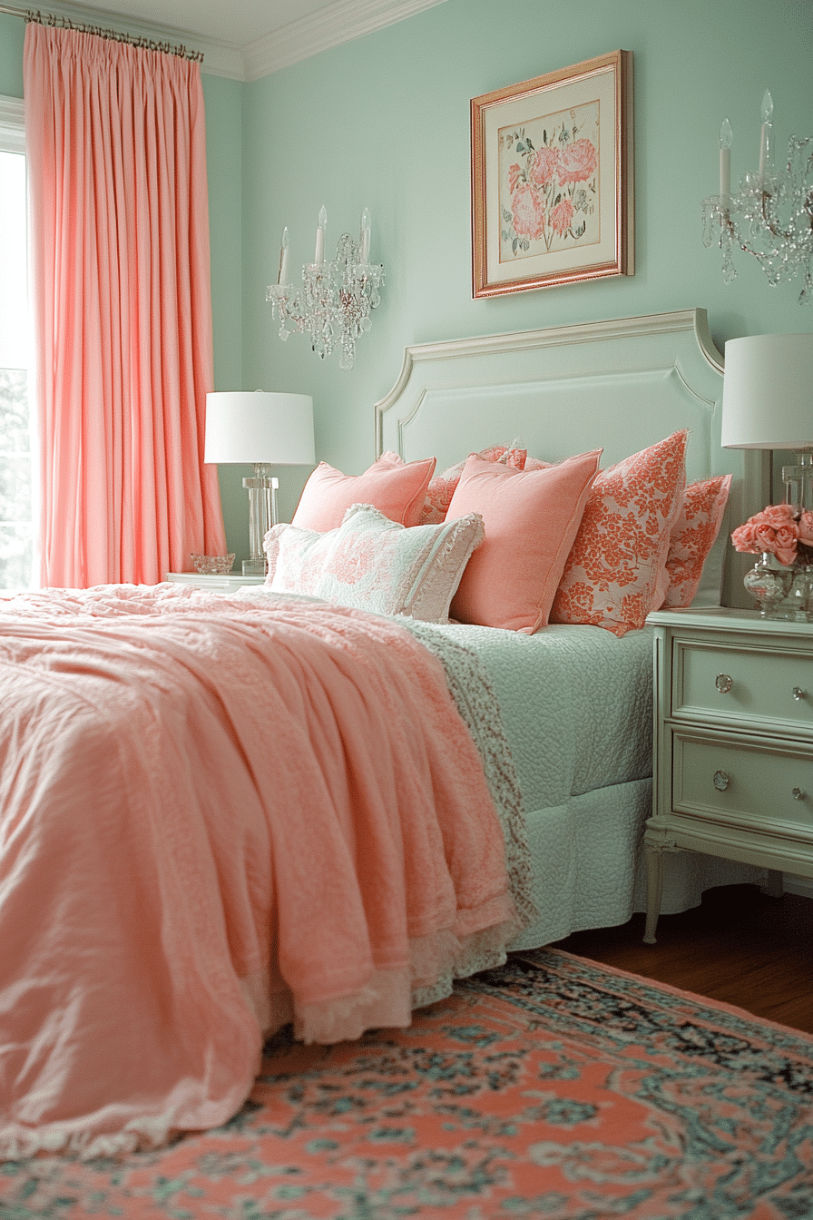 20 Green and Pink Bedroom Ideas for a Bold and Beautiful Design