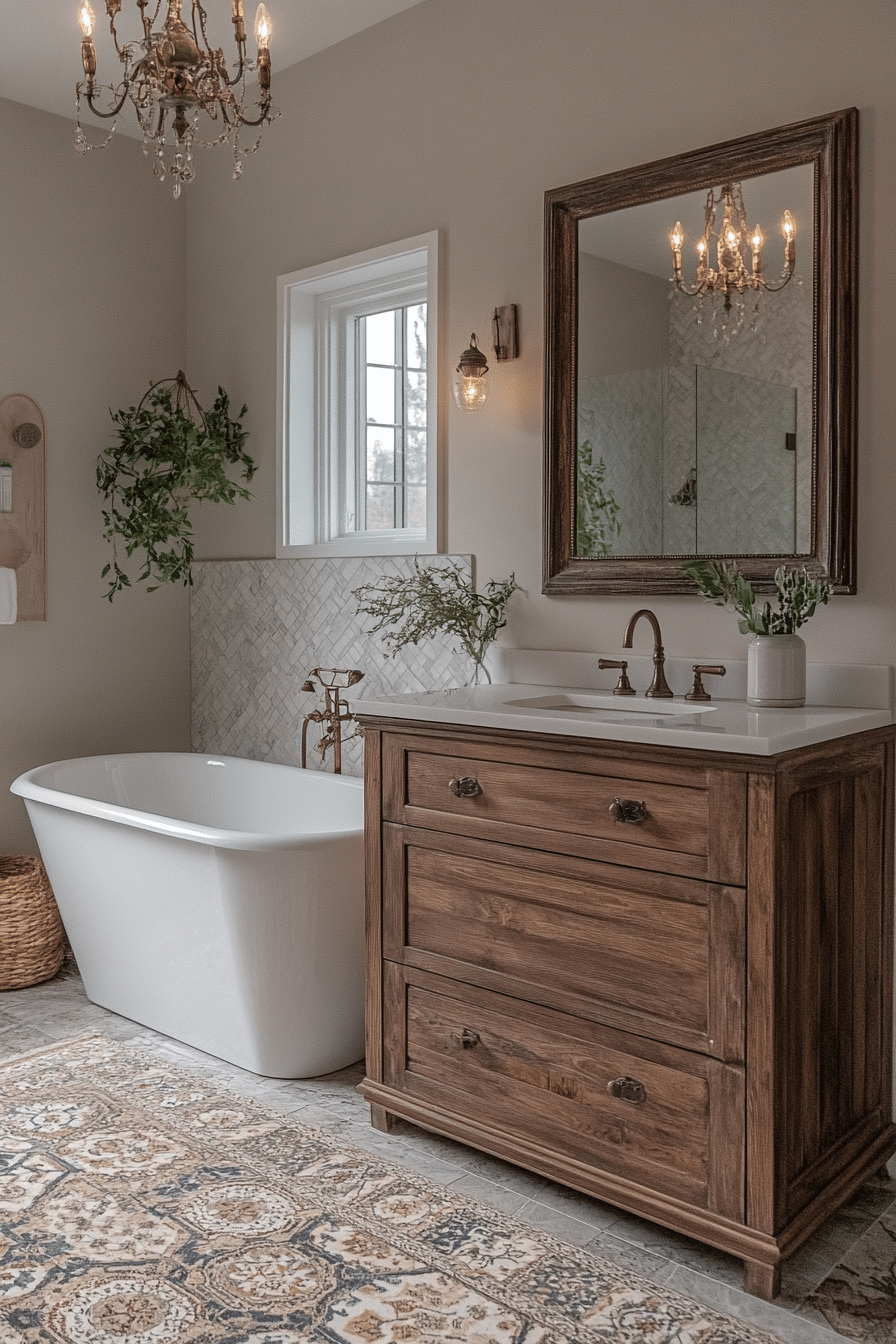 19 Vintage Modern Master Bath Ideas for a Unique Aesthetic