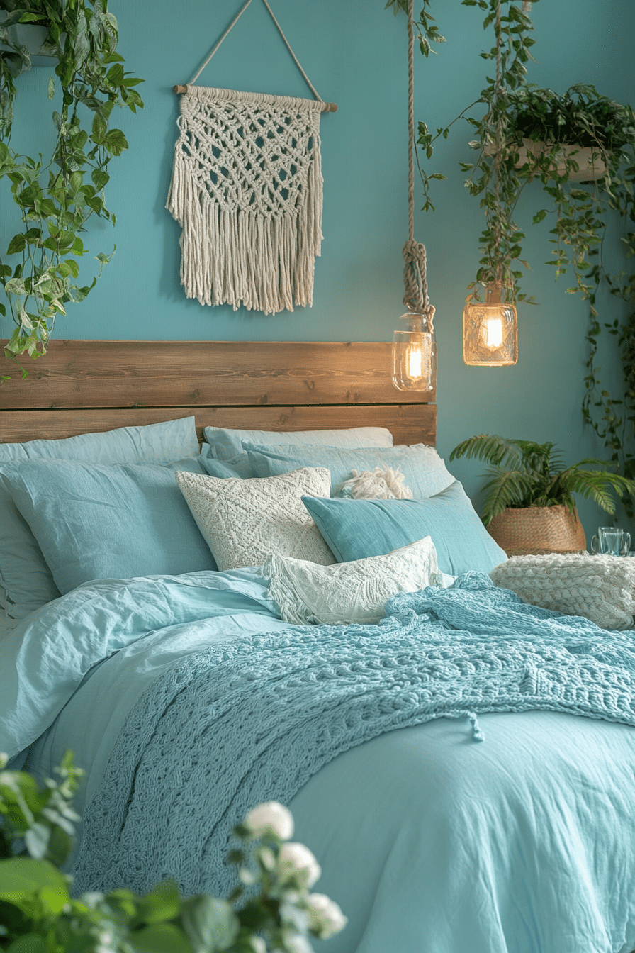 19 Light Blue Boho Bedroom Ideas for a Fresh and Inviting Aesthetic