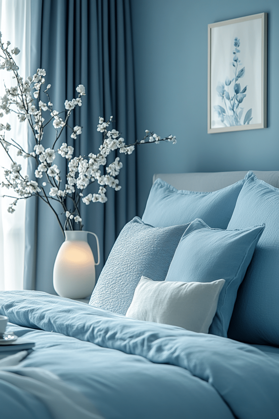 19 Minimal Blue Bedroom Ideas That Blend Elegance and Simplicity