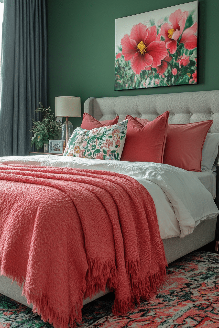 20 Green and Pink Bedroom Ideas for a Bold and Beautiful Design