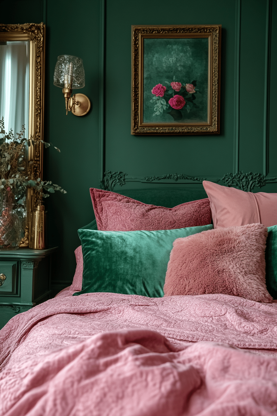 20 Green and Pink Bedroom Ideas for a Bold and Beautiful Design