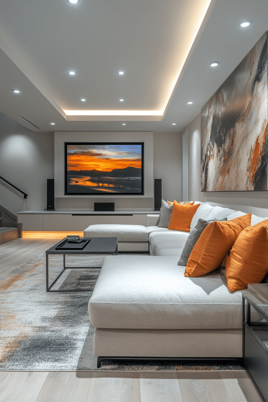 20 Basement Living Room Ideas for a Modern and Functional Entertainment Area