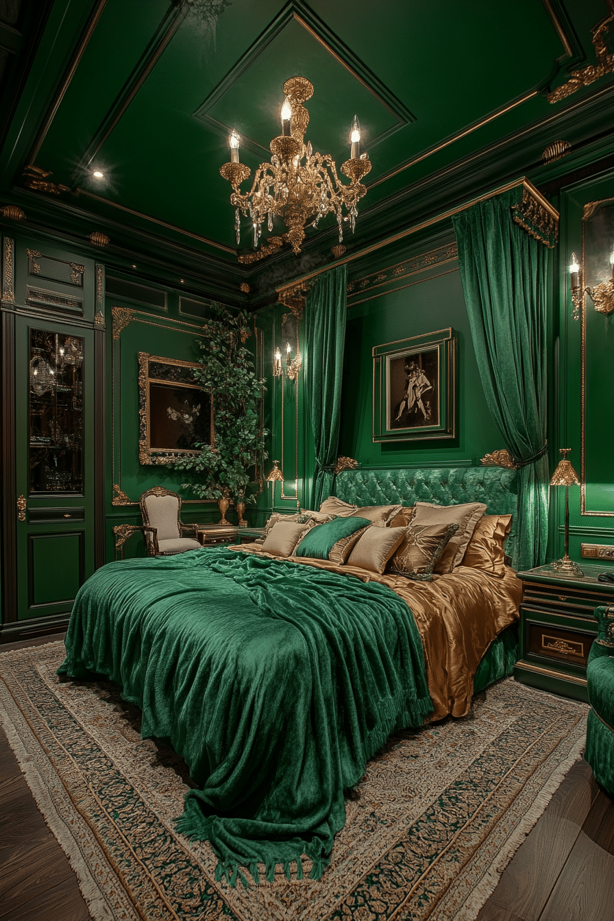 20 Emerald Green Art Deco Bedroom Ideas to Transform Your Bedroom into a Glamorous Haven