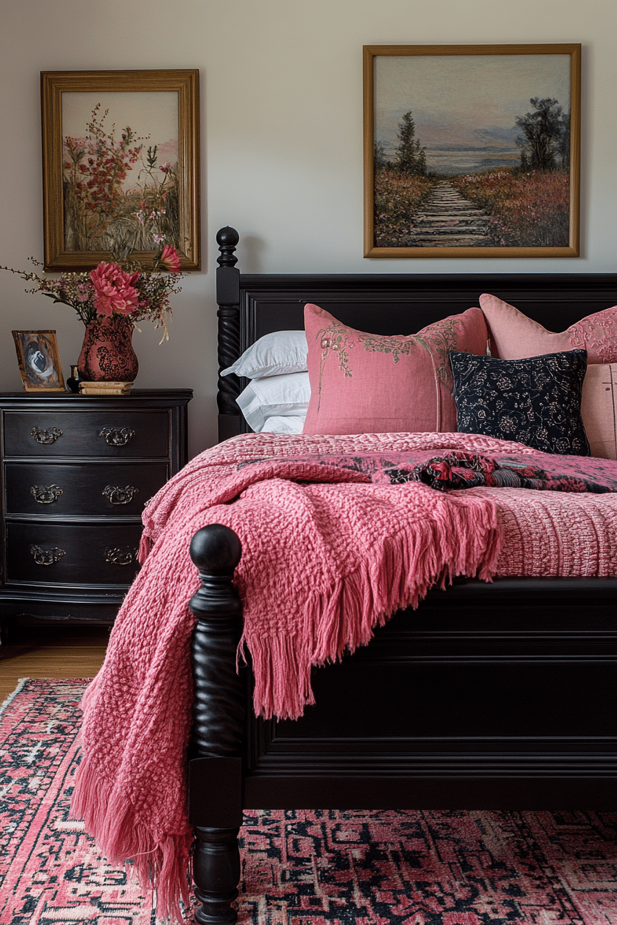 20 Pink and Black Bedroom Ideas to Transform Your Room Into a Statement Space