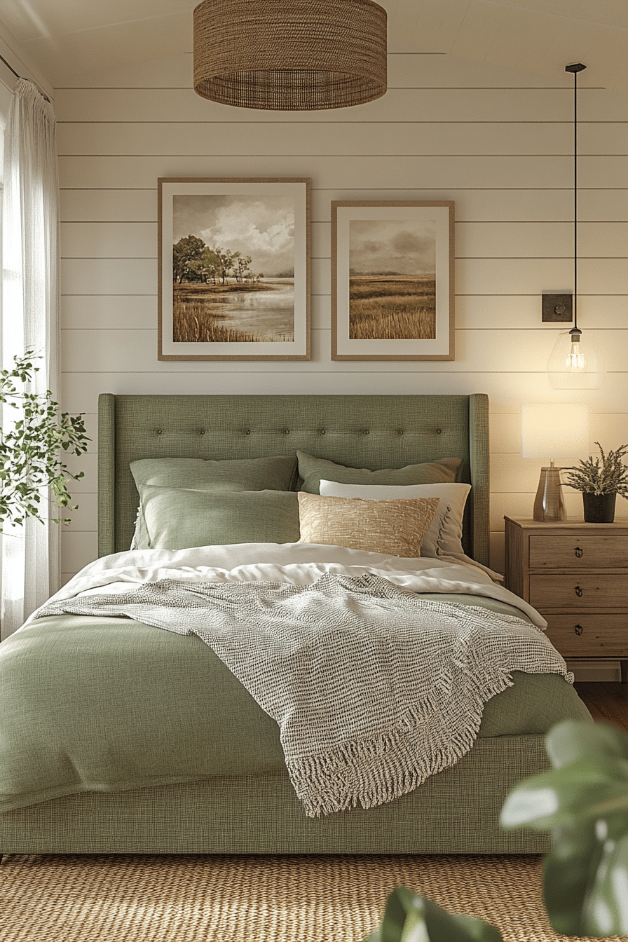 19 Sage Green Farmhouse Bedroom Ideas for a Relaxing Ambiance