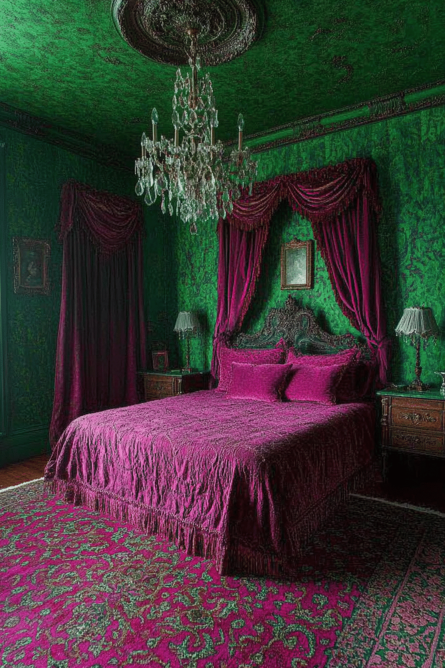 20 Green and Pink Bedroom Ideas for a Bold and Beautiful Design