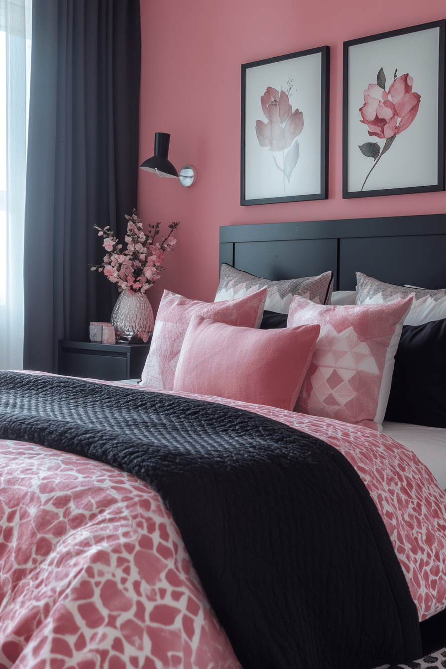 20 Pink and Black Bedroom Ideas to Transform Your Room Into a Statement Space