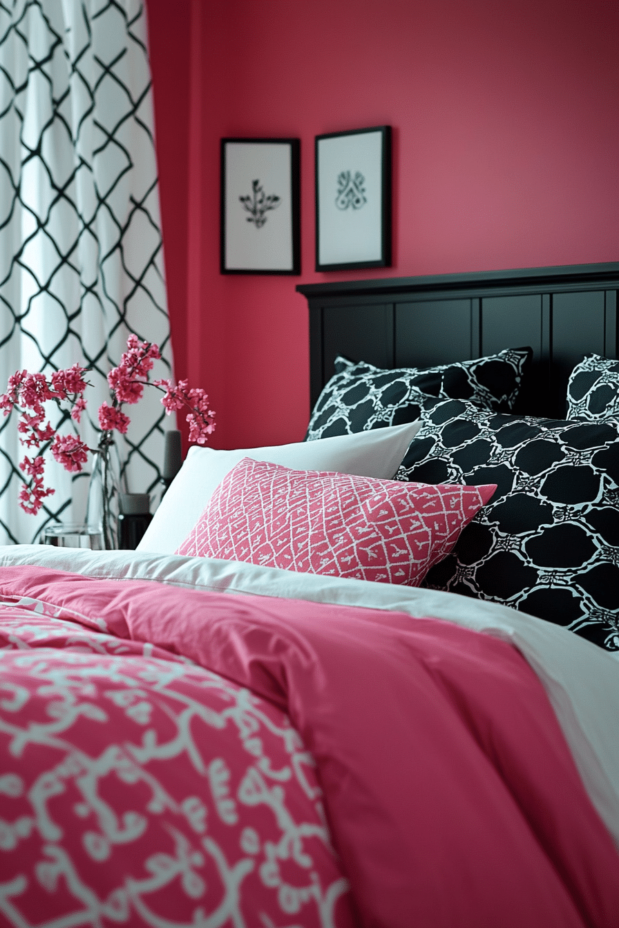 20 Pink and Black Bedroom Ideas to Transform Your Room Into a Statement Space