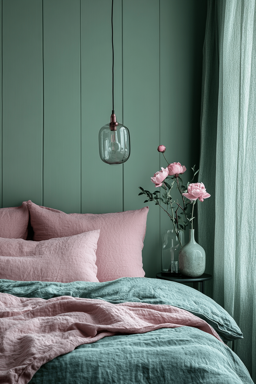 20 Green and Pink Bedroom Ideas for a Bold and Beautiful Design