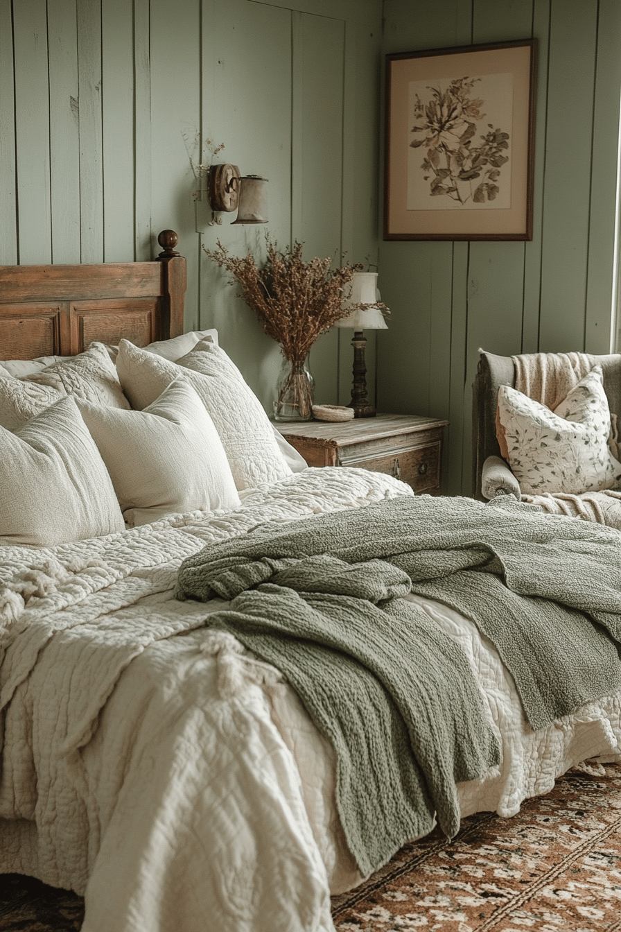 19 Sage Green Farmhouse Bedroom Ideas for a Relaxing Ambiance