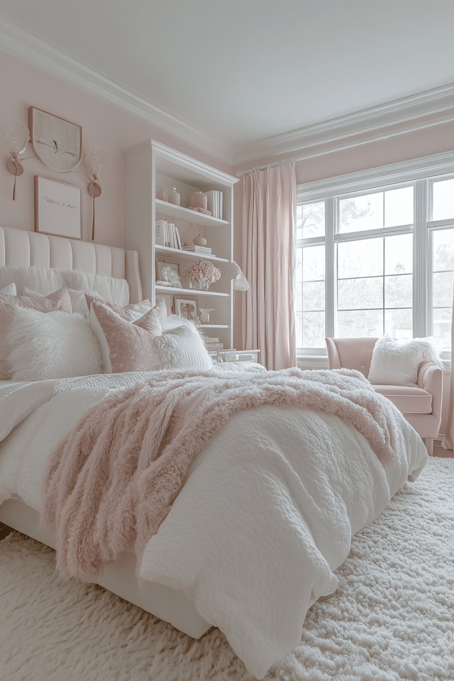 20 Pink and White Bedroom Ideas That Exude Softness and Sophistication