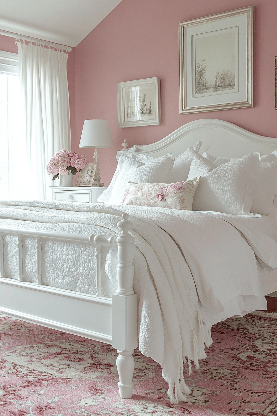 20 Pink and White Bedroom Ideas That Exude Softness and Sophistication