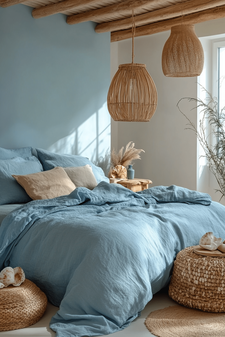 19 Light Blue Boho Bedroom Ideas for a Fresh and Inviting Aesthetic