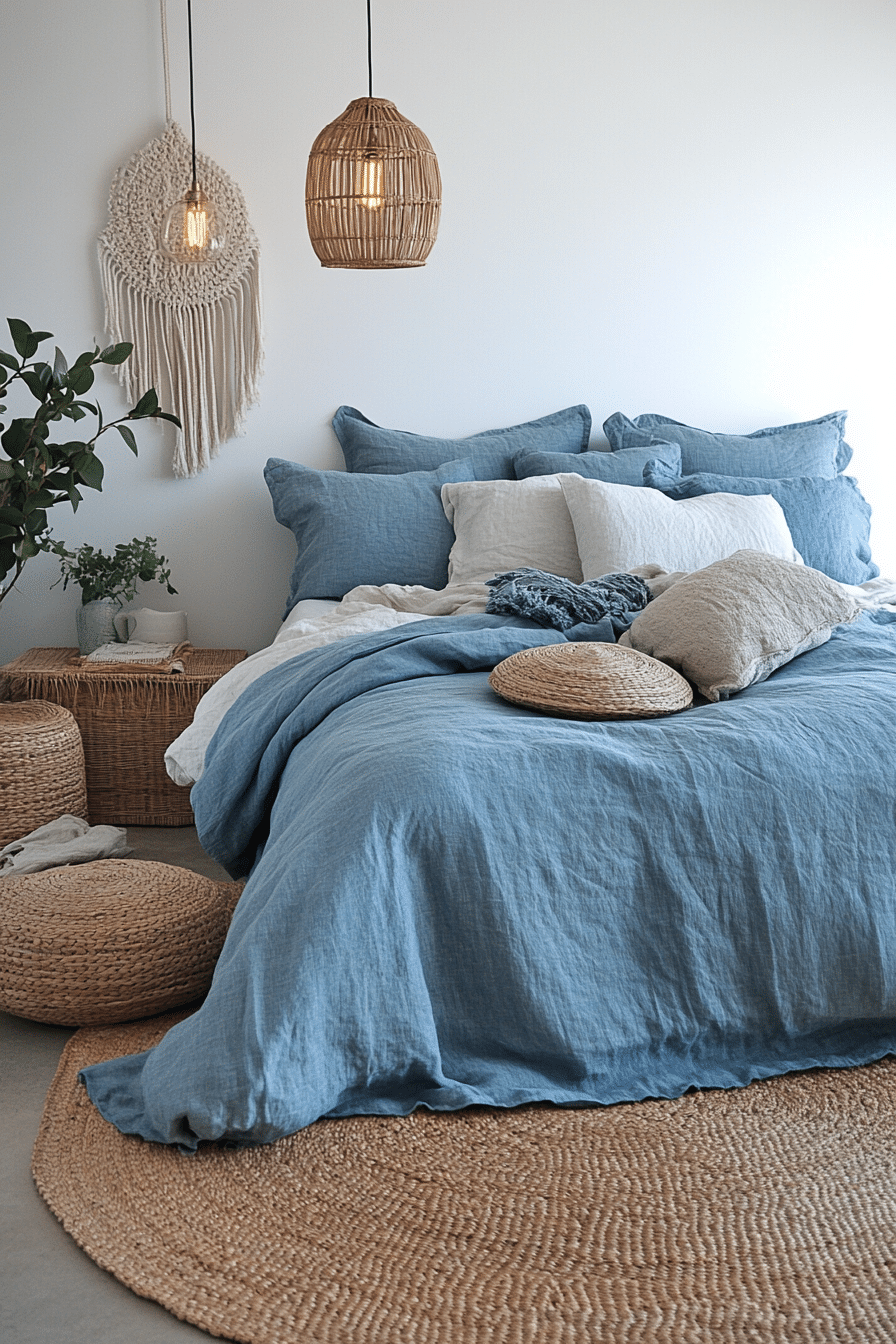 19 Light Blue Boho Bedroom Ideas for a Fresh and Inviting Aesthetic