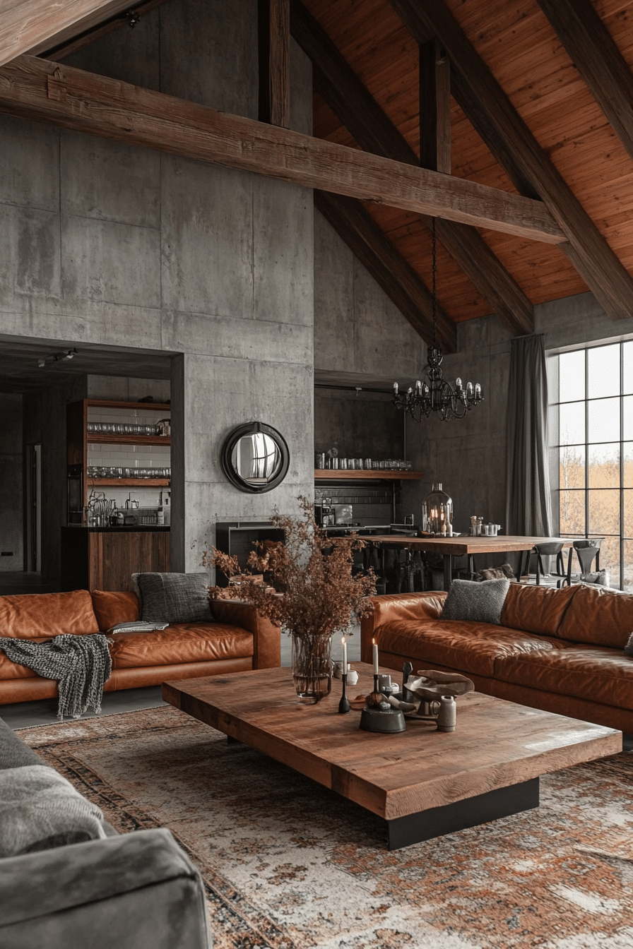 19 Industrial Farmhouse Living Room Ideas With Creative Decor Tips