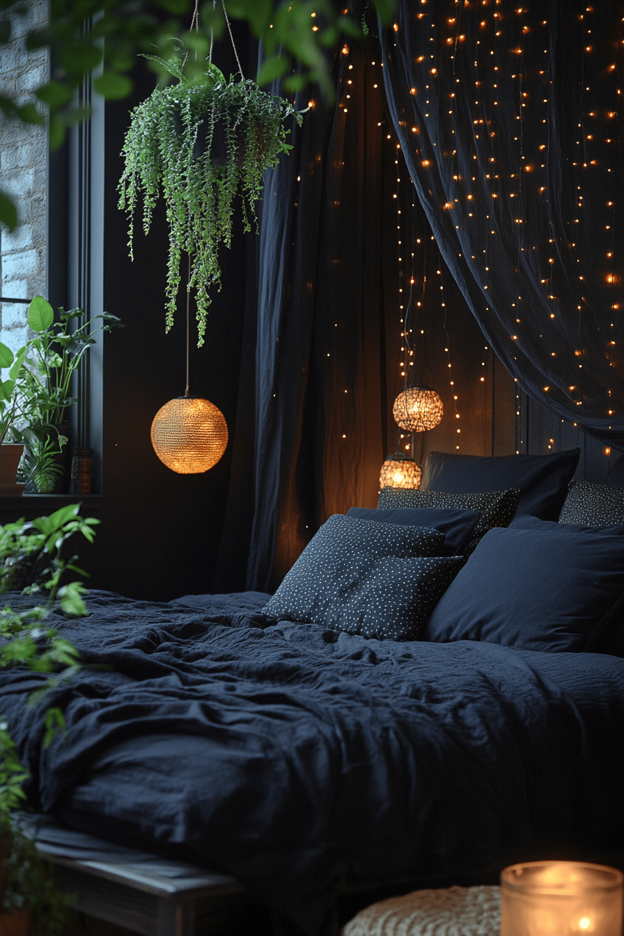 19 Black Boho Bedroom Ideas That Perfectly Balance Dark and Light