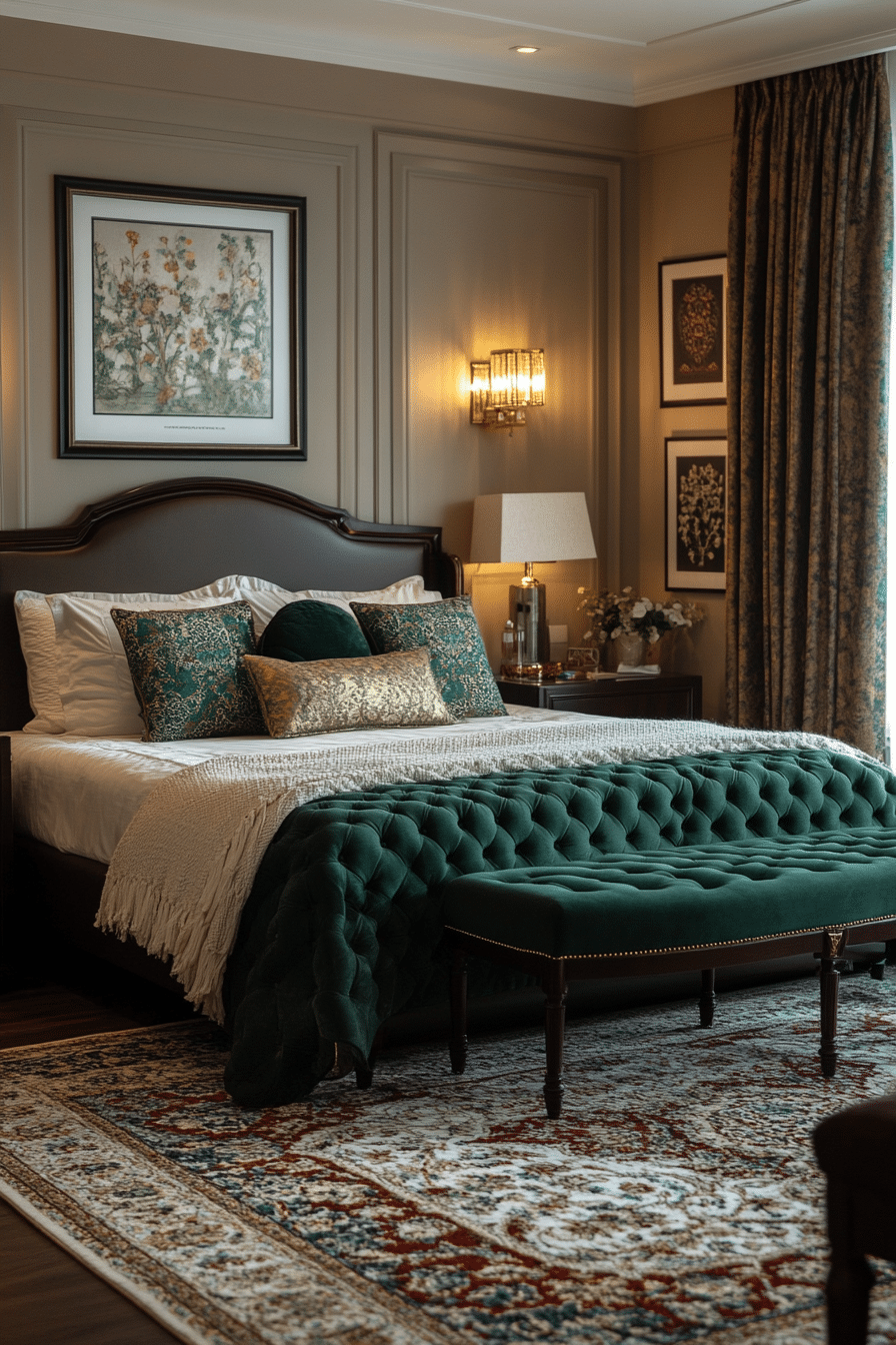 20 Emerald Green Art Deco Bedroom Ideas to Transform Your Bedroom into a Glamorous Haven