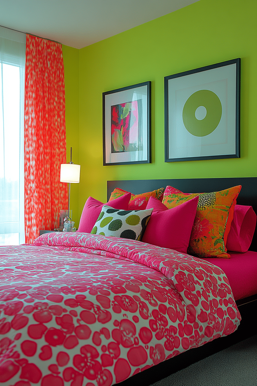 20 Green and Pink Bedroom Ideas for a Bold and Beautiful Design