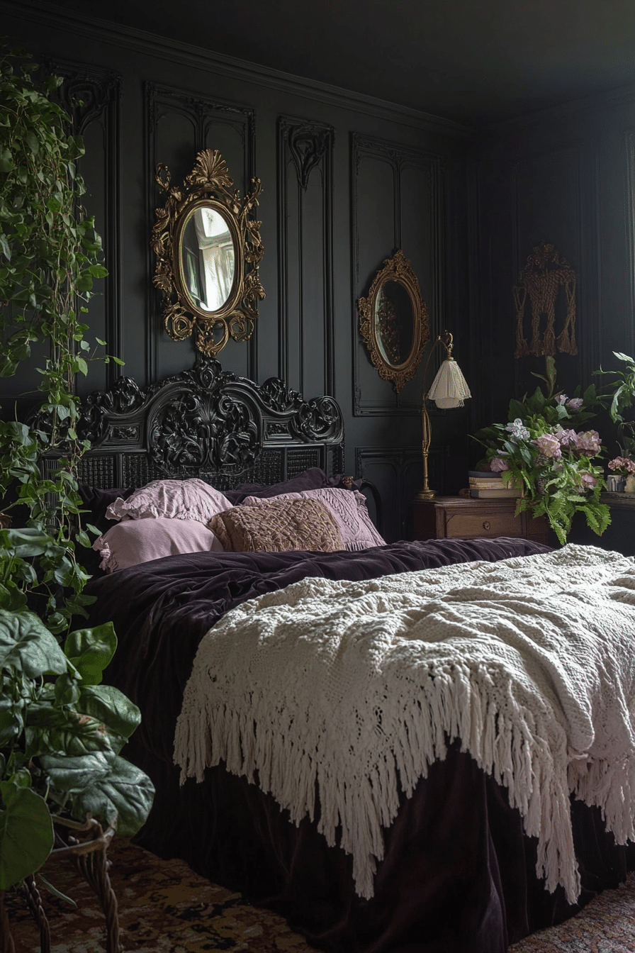 19 Black Boho Bedroom Ideas That Perfectly Balance Dark and Light