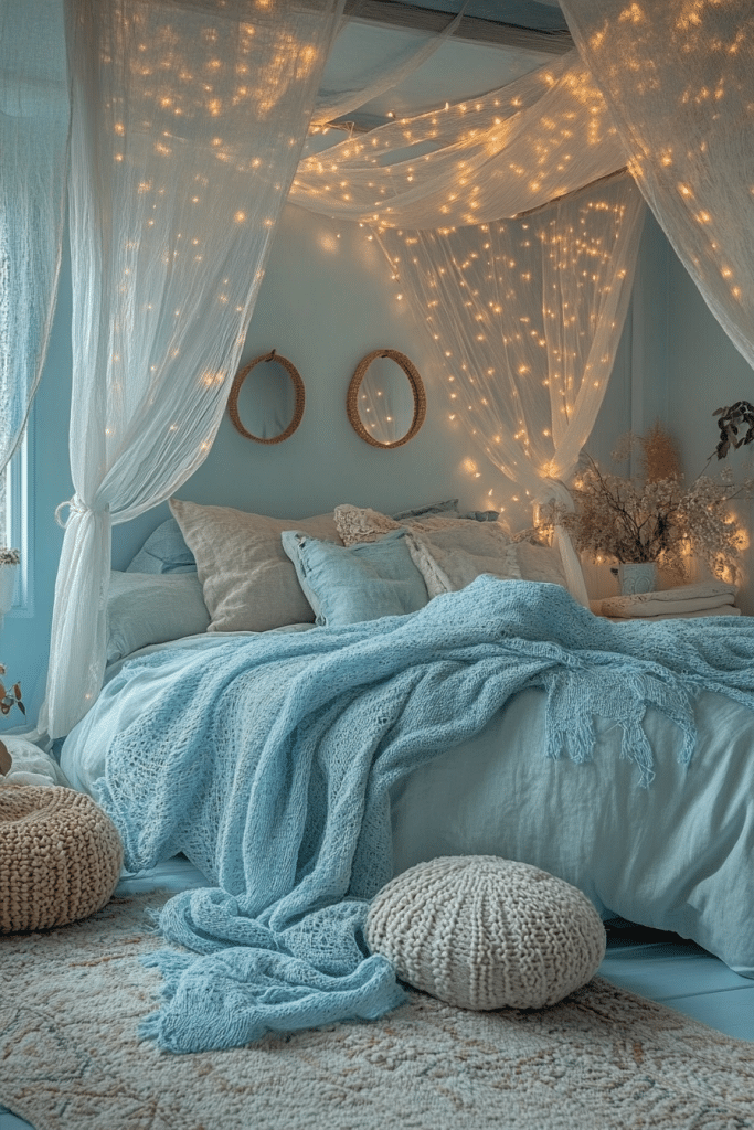 19 Light Blue Boho Bedroom Ideas for a Fresh and Inviting Aesthetic