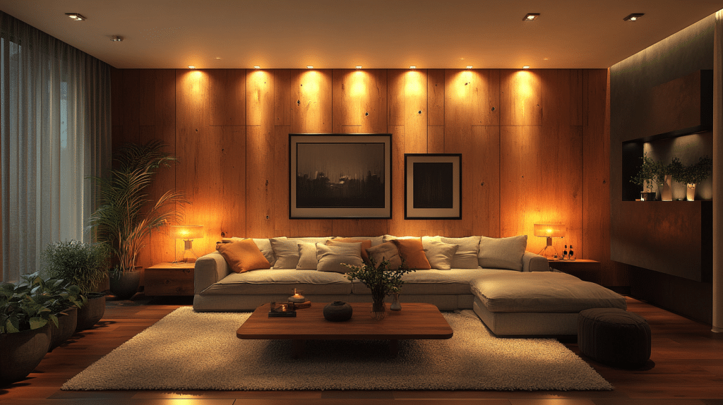 cozy lighting living room