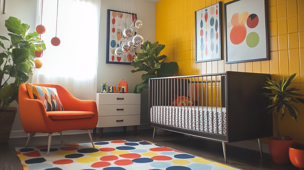 vintage modern nursery