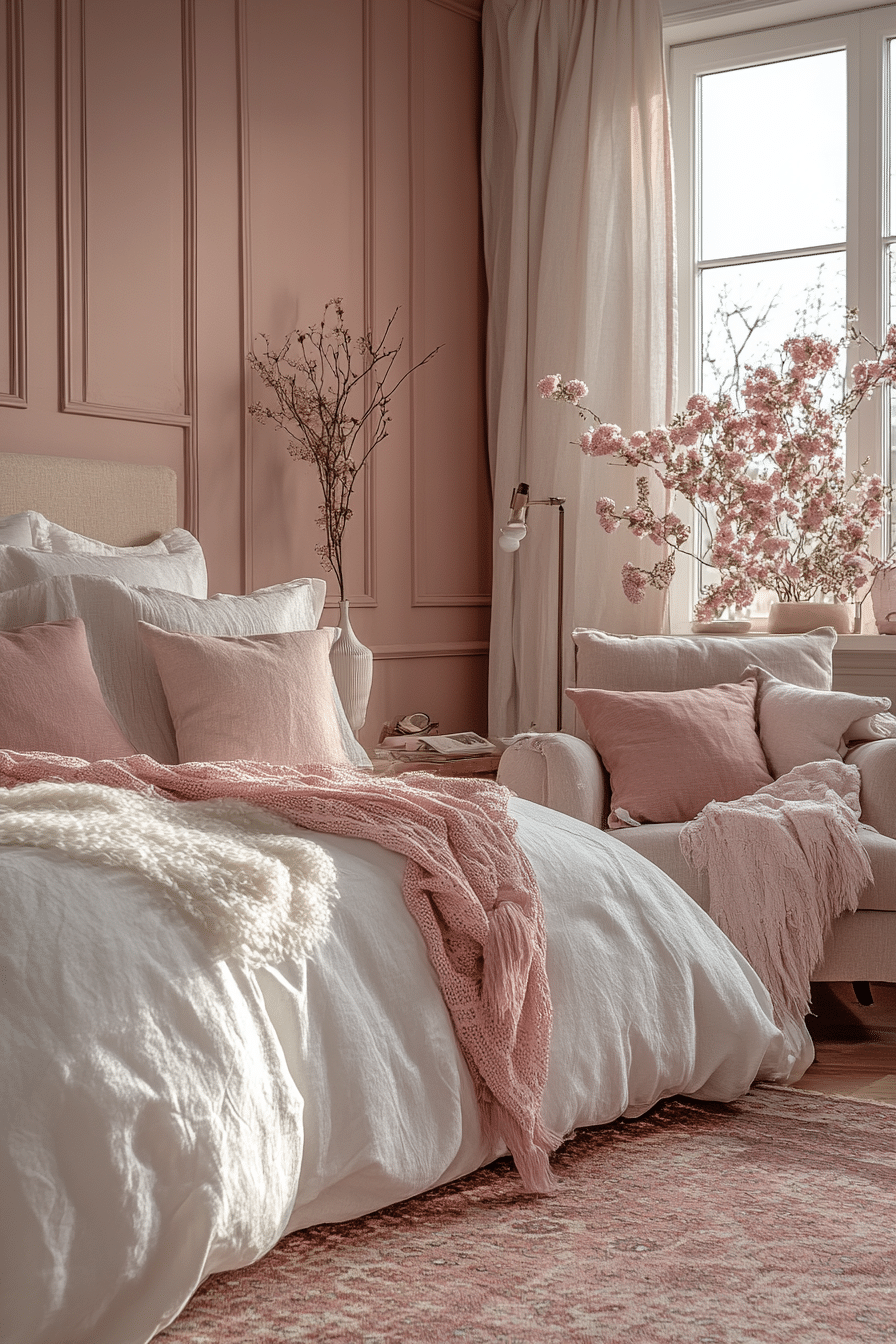 20 Pink Boho Bedroom Ideas to Craft a Relaxing, Feminine Sanctuary