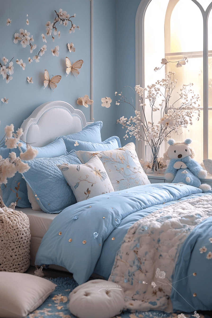 25 Blue Boho Girls Bedroom Ideas for a Fresh and Fun Bedroom Design