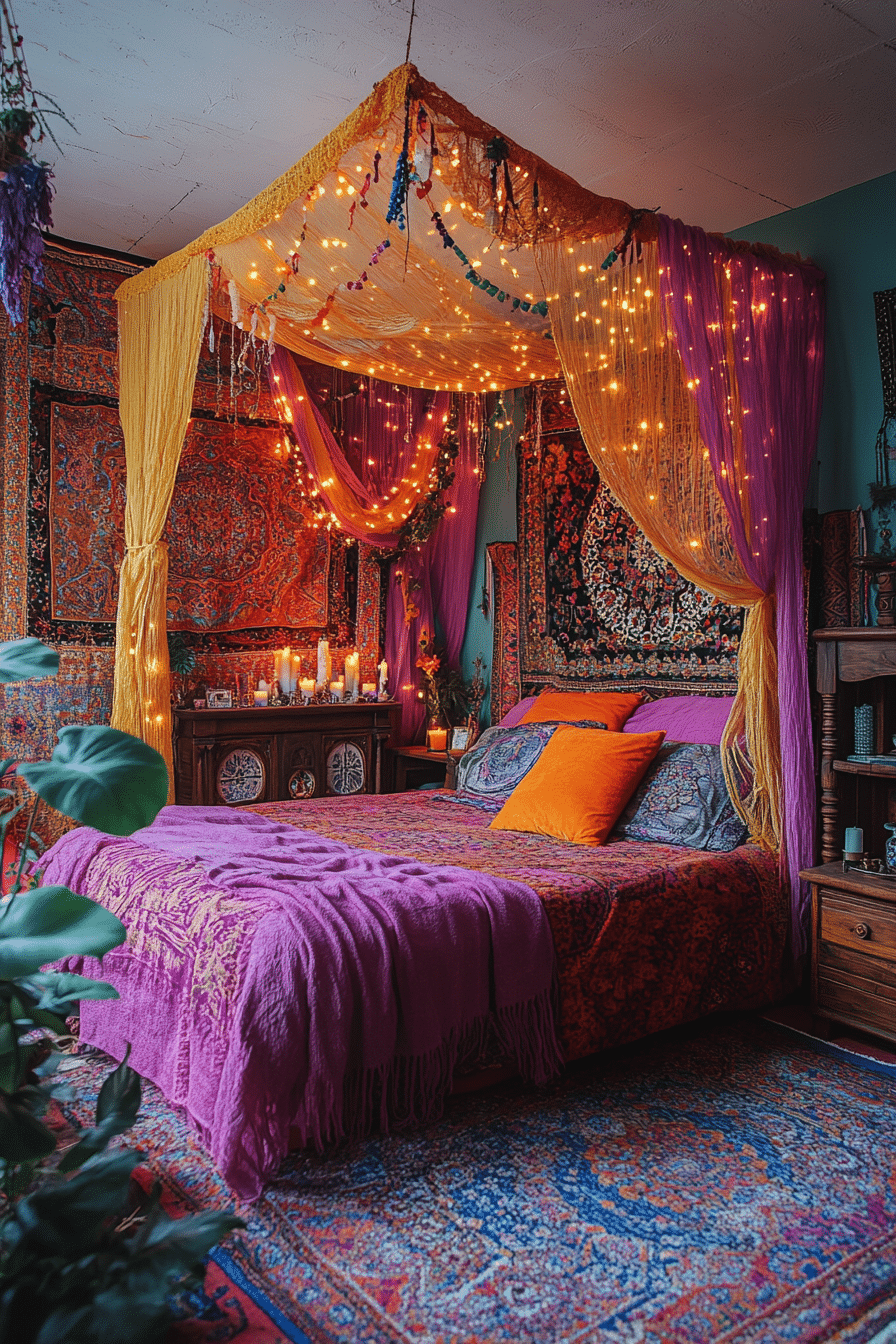 20 Rustic Boho Witchy Bedroom Ideas to Infuse Your Space with Mystical Elegance