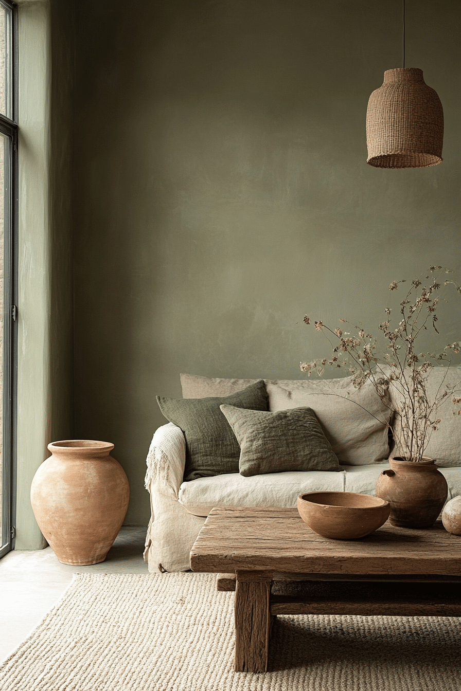 20 Wabi Sabi Living Room Ideas to Bring Earthy Charm and Calming Vibes