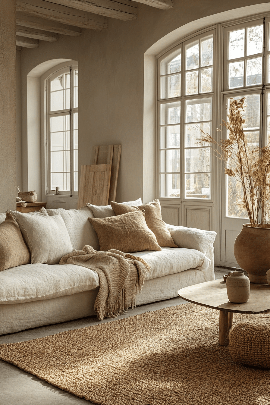 20 Wabi Sabi Living Room Ideas to Bring Earthy Charm and Calming Vibes