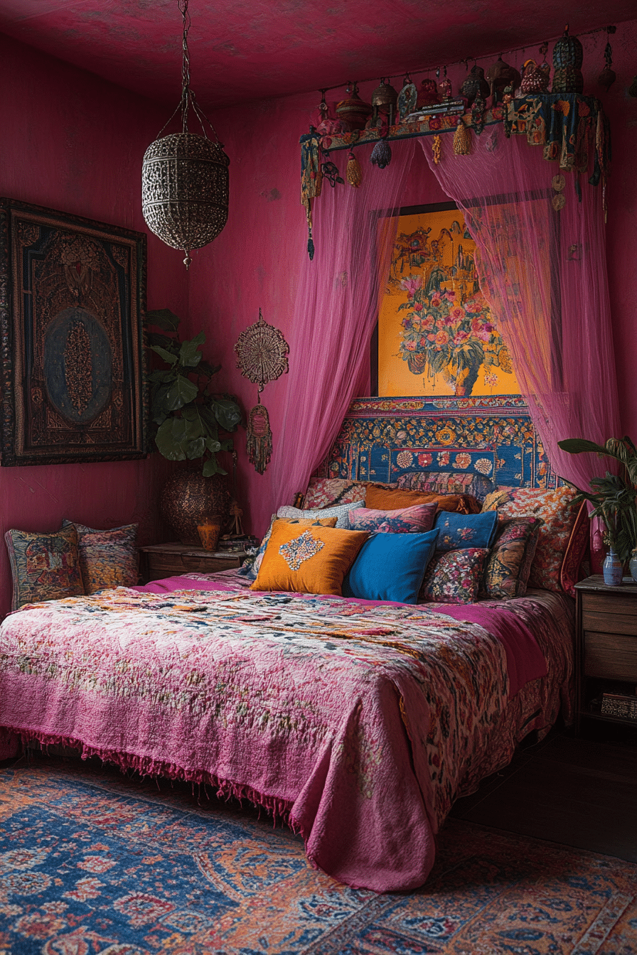 20 Pink Boho Bedroom Ideas to Craft a Relaxing, Feminine Sanctuary